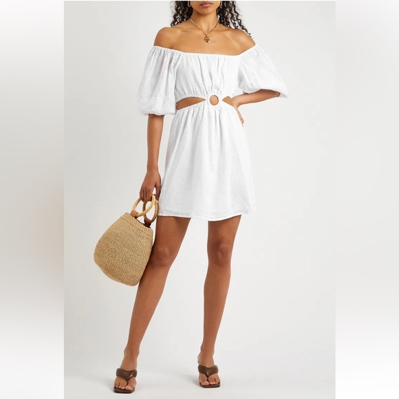 Faithfull the Brand Dresses & Skirts - Faithfull the brand Almere cutout linen mini dress